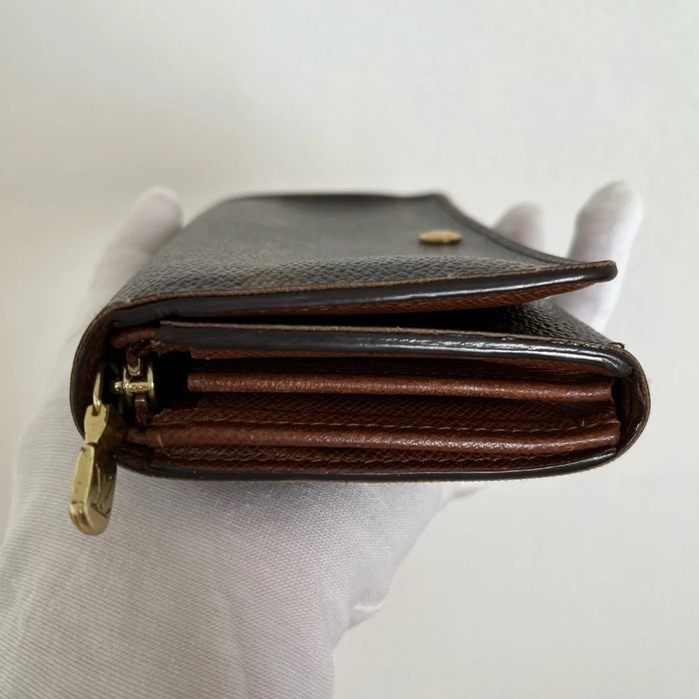 Louis Vuitton Tresor Wallet Monogram Zip Around Porte Monnaie Billets EUC